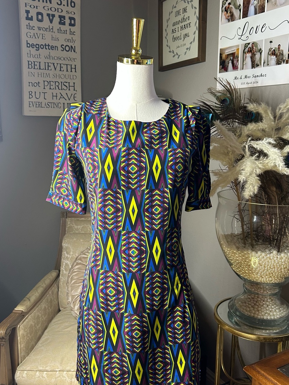 Stella Berry Custom Ankara Dress from authentic West African wax prints